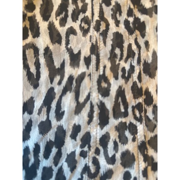 Chicos Animal Print Silk Blouse Size10-12 Mob Wife Career Office Professional - Picture 2 of 4